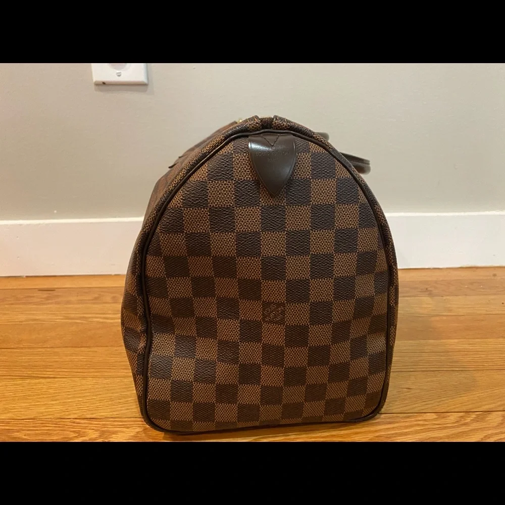 Louis Vuitton Damier Ebene Satchel in Brown and Dark Brown